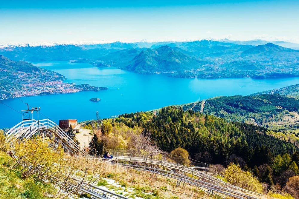 Alpyland sul Mottarone con vista panoramica sul Lago Maggiore